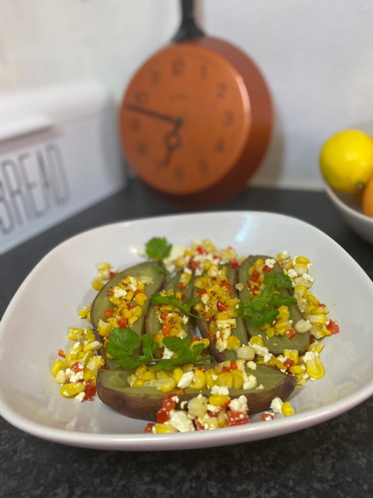 SWEET POTATOES, CORN & FETA